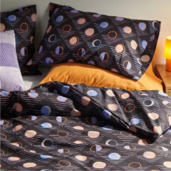 UO Home Moon‎ Print Smooth Cotton Duvet Set Twin XL